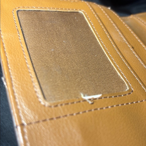 Fossil Fiona wallet camel brown envelope style multi compartment women’s wallet - Picture 6 of 14